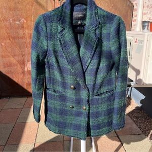 Banana Republic Green and Blue 4 Buttoned Blazer - Size XS